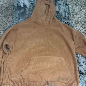 Hippie Rose Camel Soft Pullover Hoodie